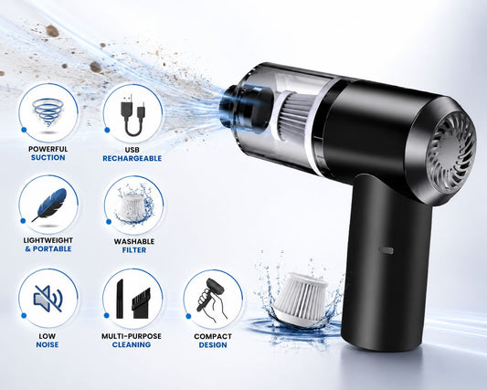 3-in-1 Handheld Vacuum Cleaner – Powerful Suction for Car, Home & Office