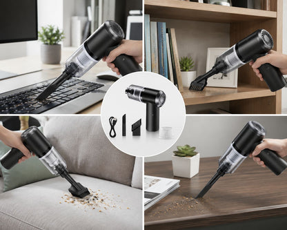3-in-1 Handheld Vacuum Cleaner – Powerful Suction for Car, Home & Office
